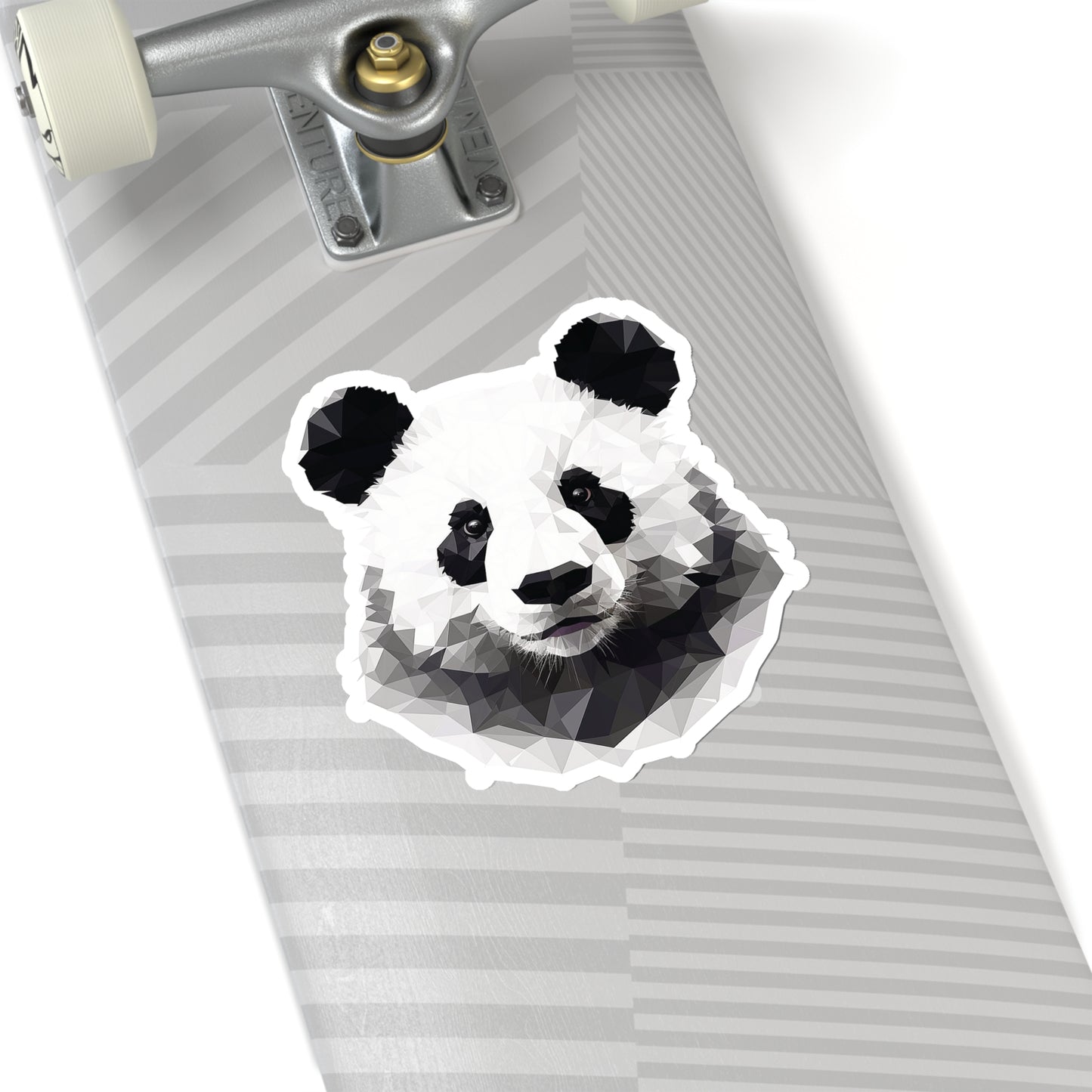 Panda Geometric Sticker - Embrace Playful Charm