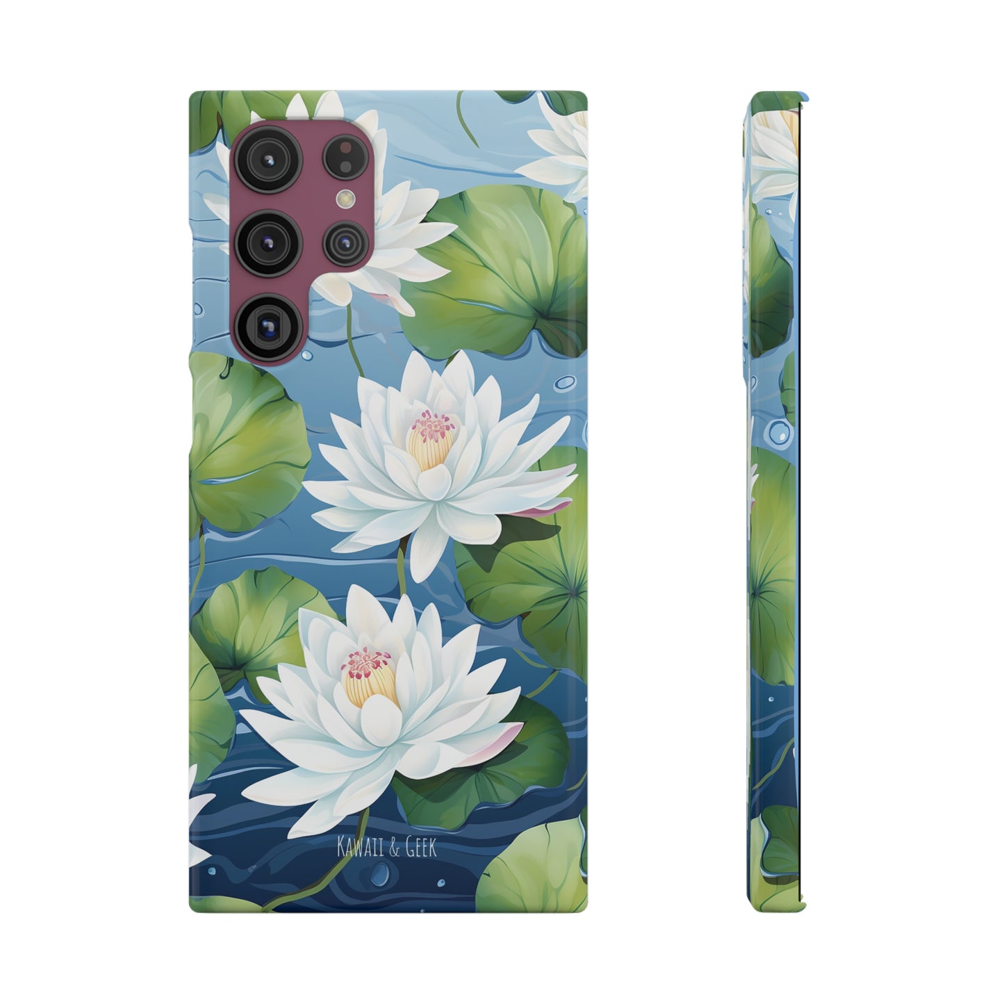 Elegant Water Lilies: Premium Phone Case