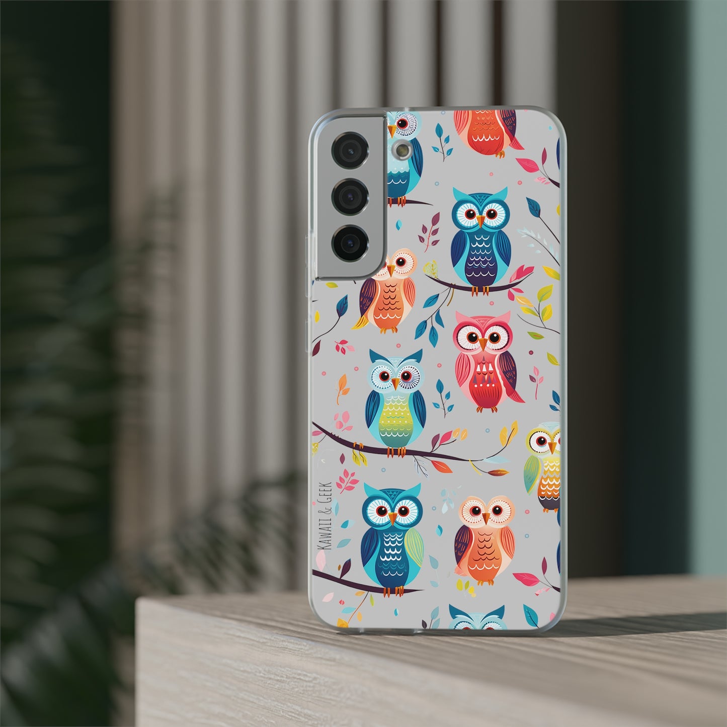 Whimsical Owl Flexi and Transparent Phone Case