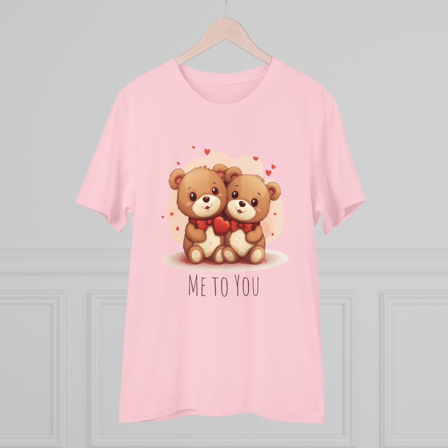 Me to You Teddy Bear Couple Tee - Eco-Friendly Love Shirt - Valentine's Day Special