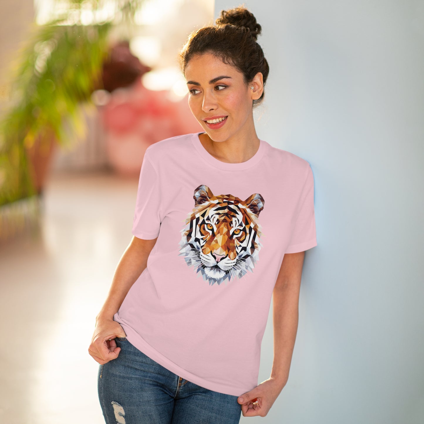 Tiger Polygonal T-Shirt - Embrace Fierce Elegance