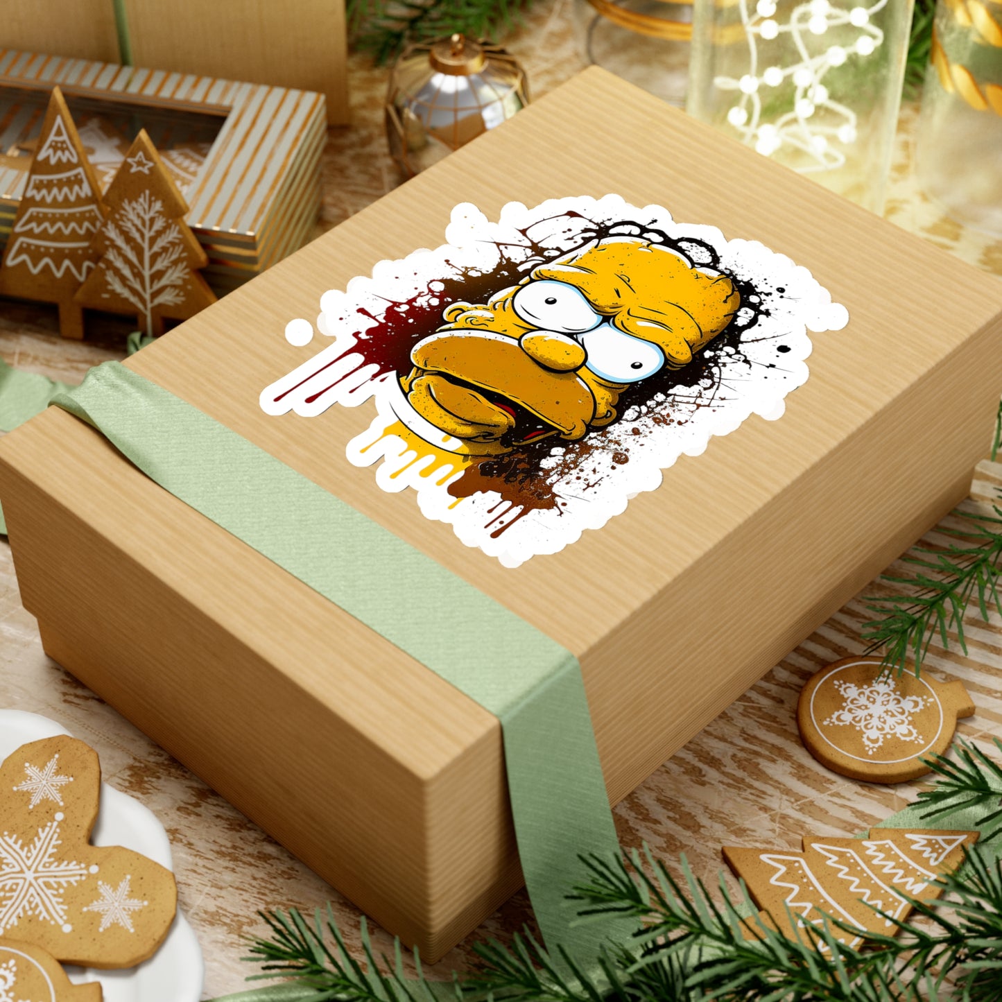 Homer Simpson Sticker - Add Some Fun and Unique Style to Your Tech