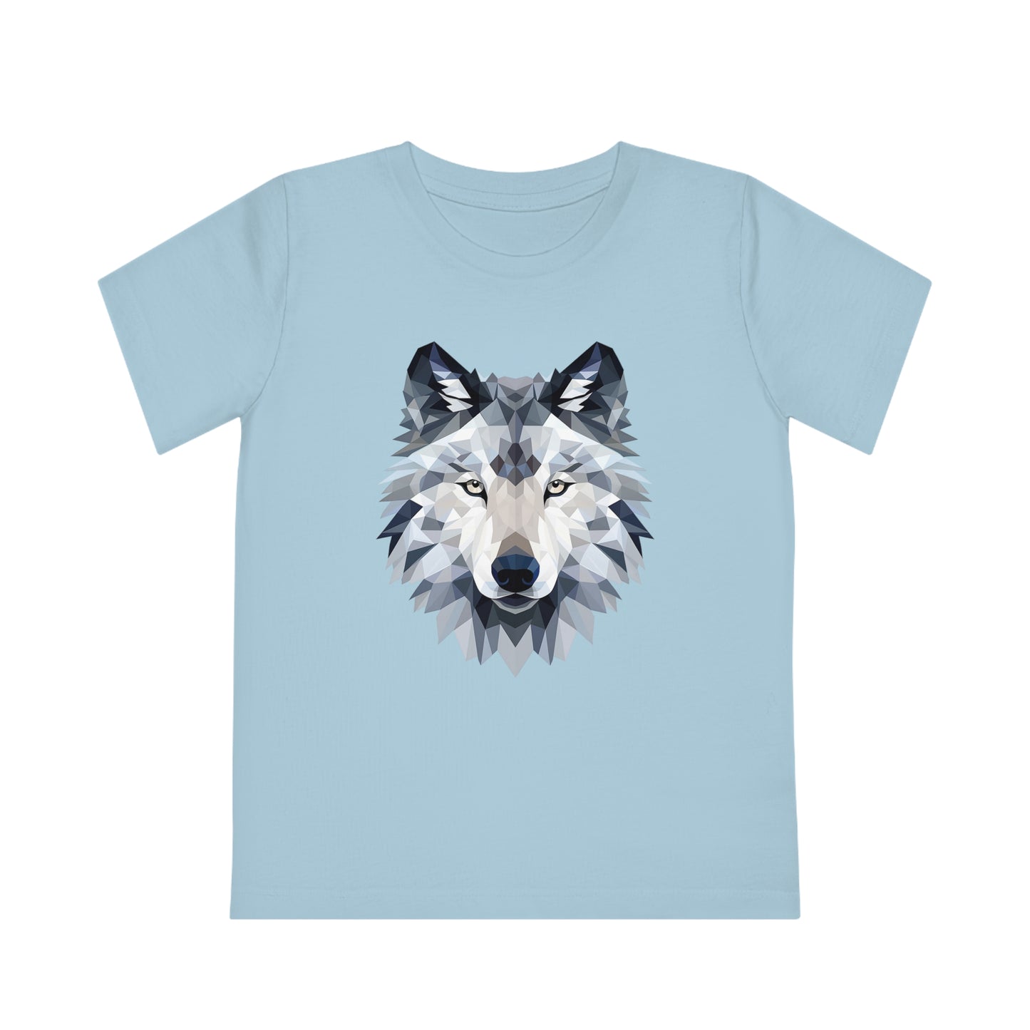 Wolf Polygonal Kids T-Shirt - Embrace Mystical Howl