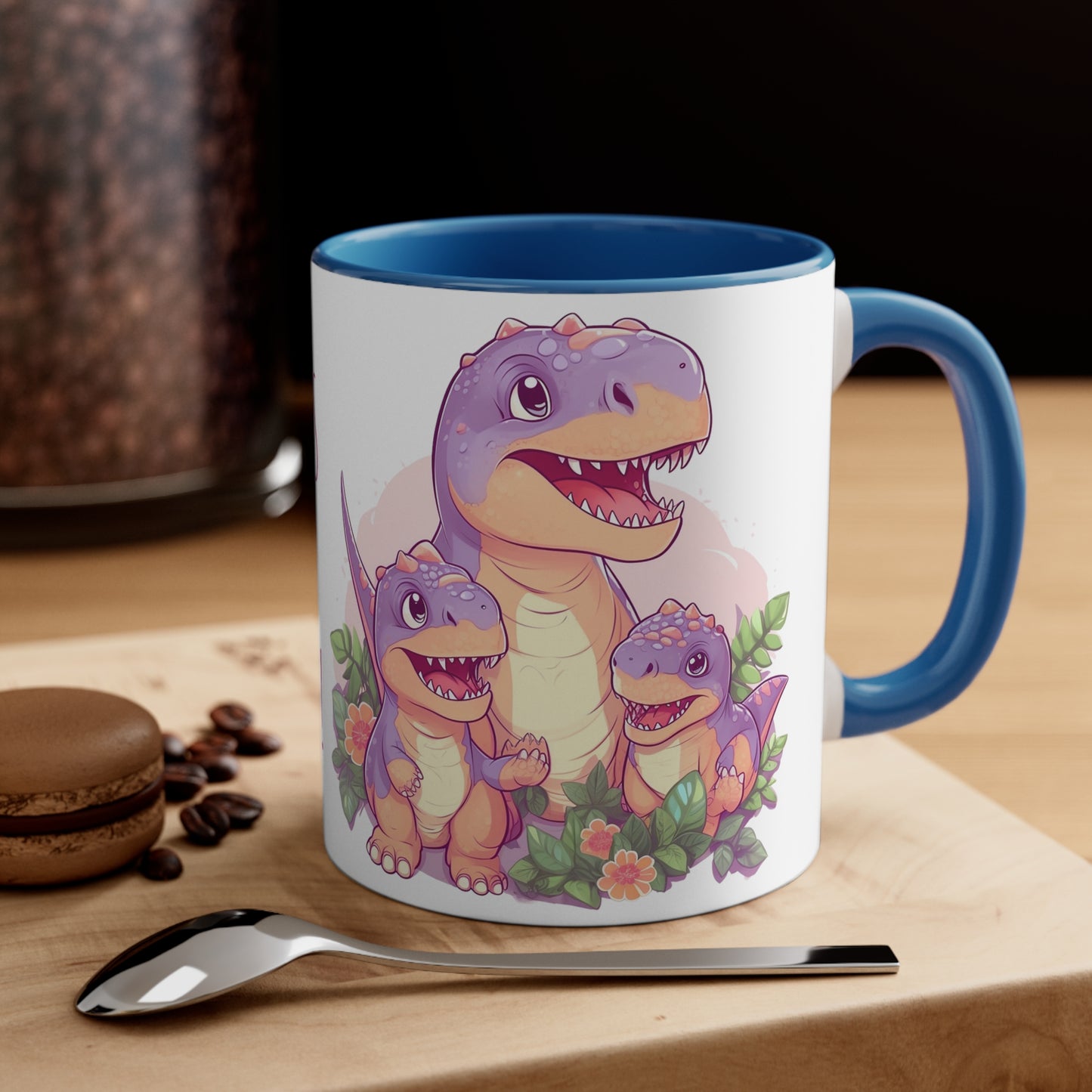 Cute Mug with Mom T-Rex and Kids : "Don't Mess with a T-Rex Mom !" Mother's day special