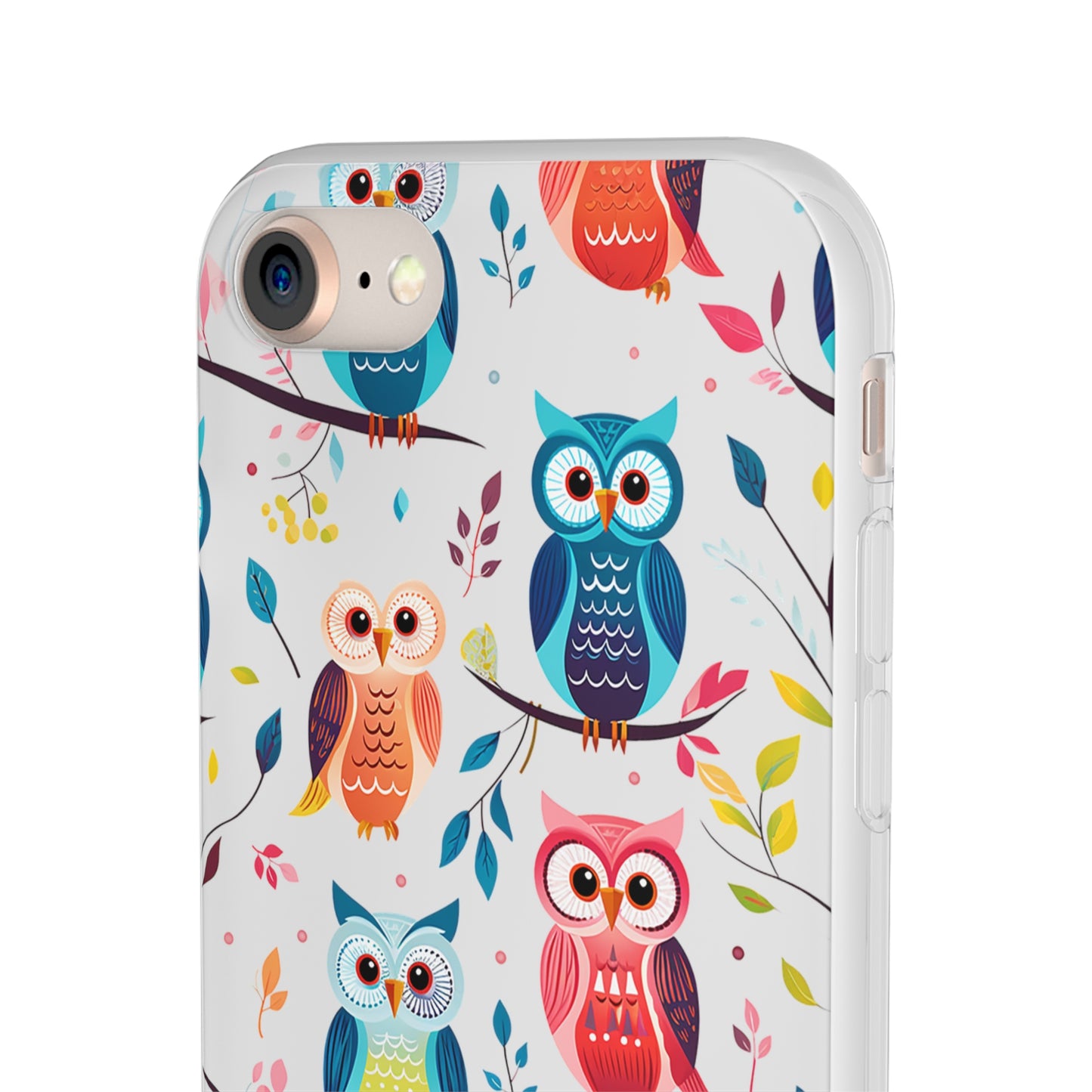 Whimsical Owl Flexi and Transparent Phone Case