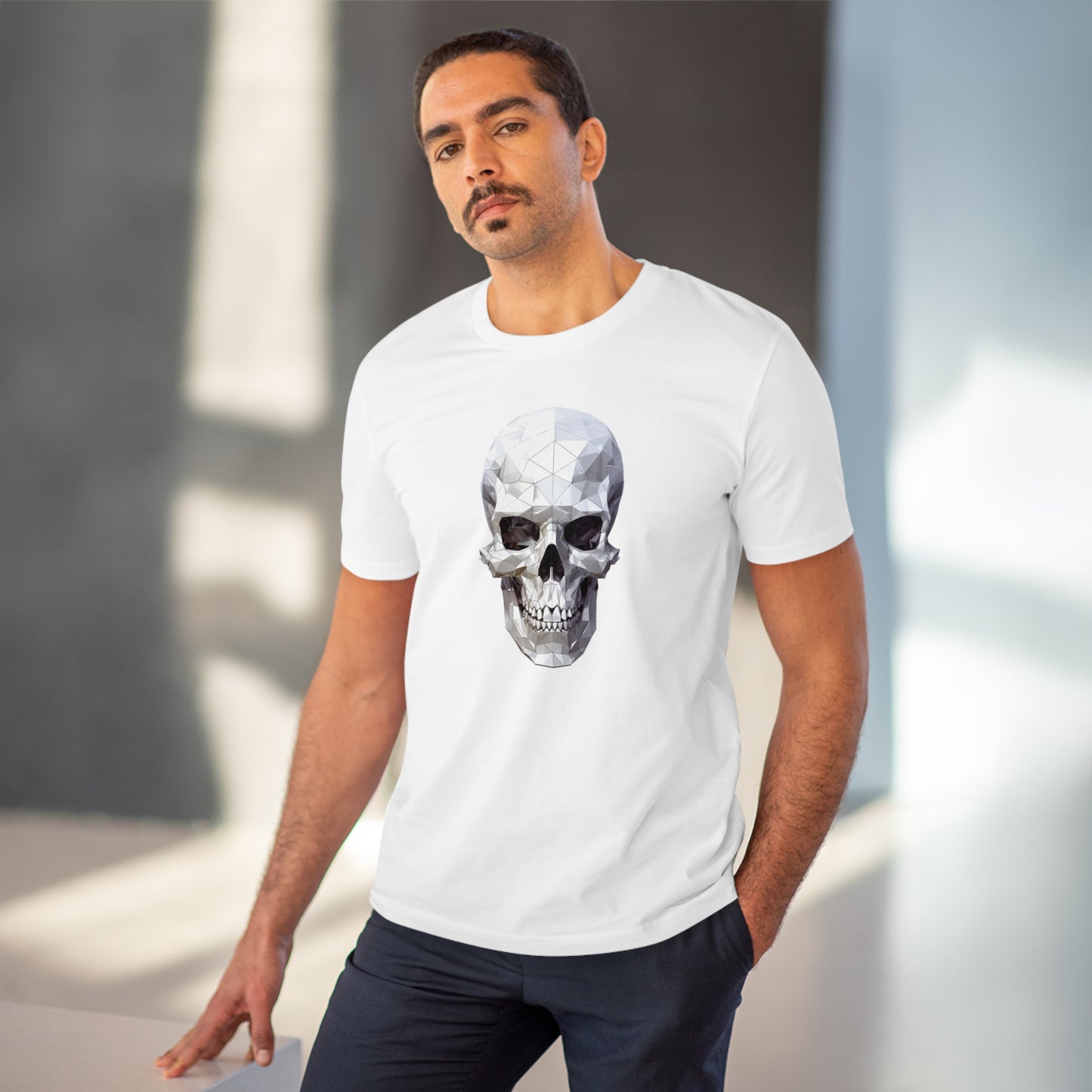 Skull Polygonal T-Shirt - Embrace Edgy Style