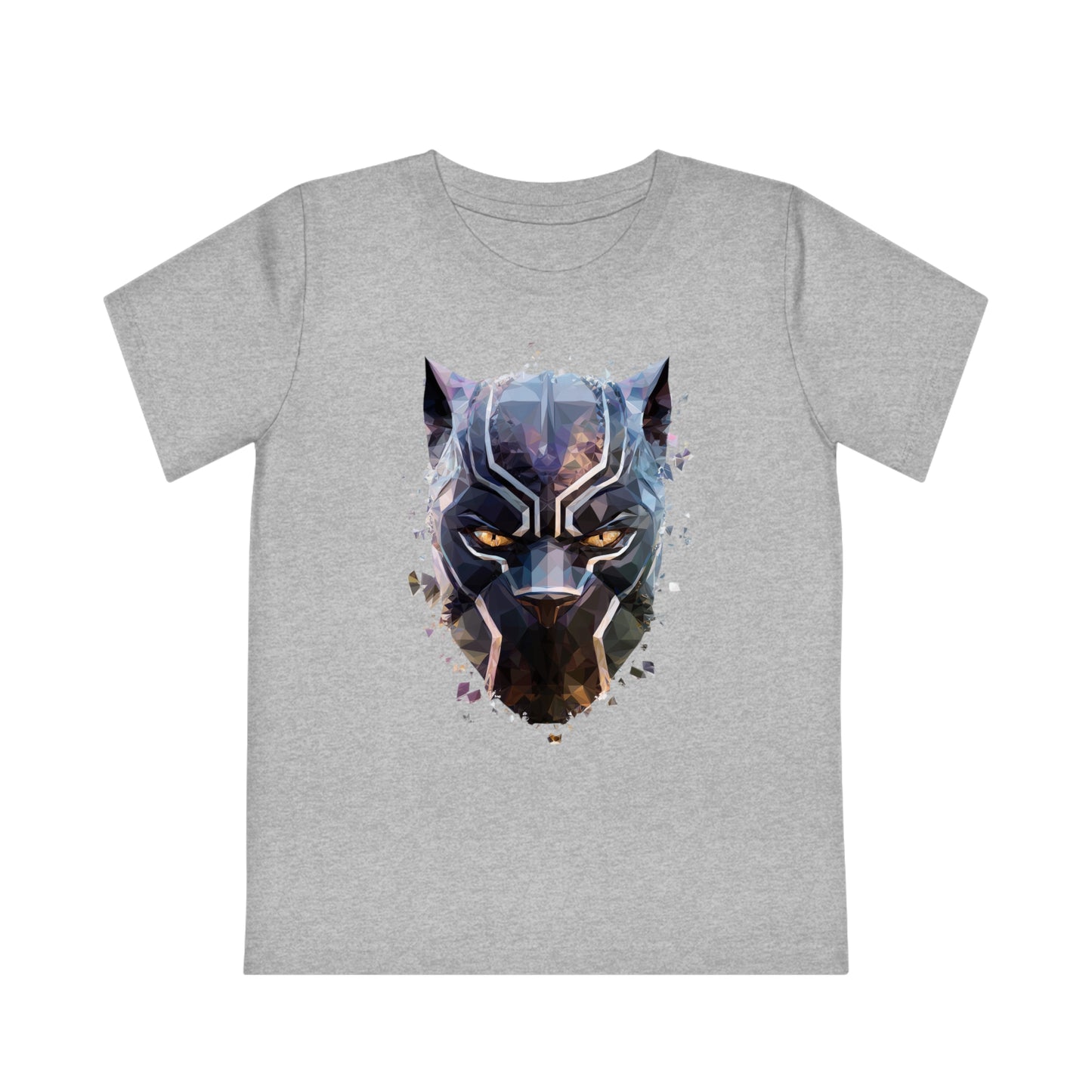 Black Panther Polygonal Kids T-Shirt - Embrace Superhero Vibes