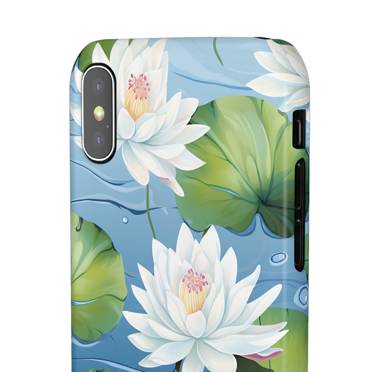 Elegant Water Lilies: Premium Phone Case