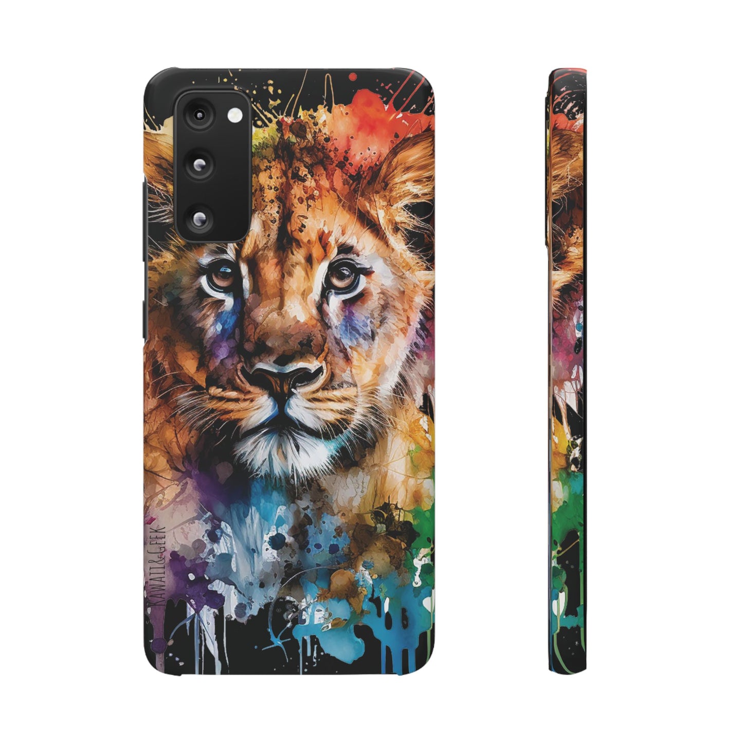 Phone Case Watercolor Lion Cub