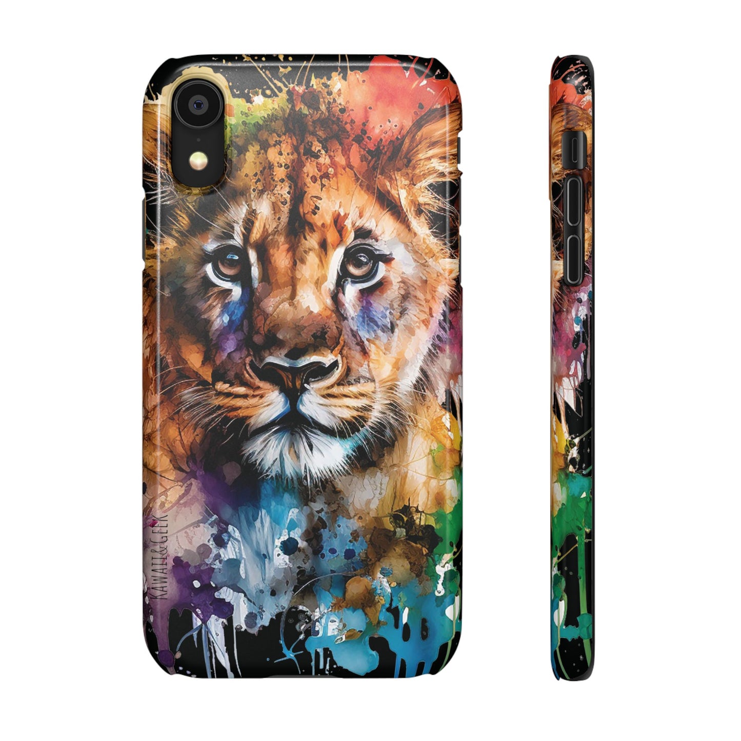 Phone Case Watercolor Lion Cub