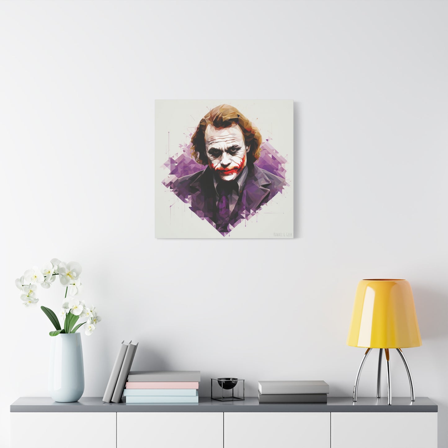 Heath Ledger the Joker Canvas - Faceted Tribute to an Iconic Performance