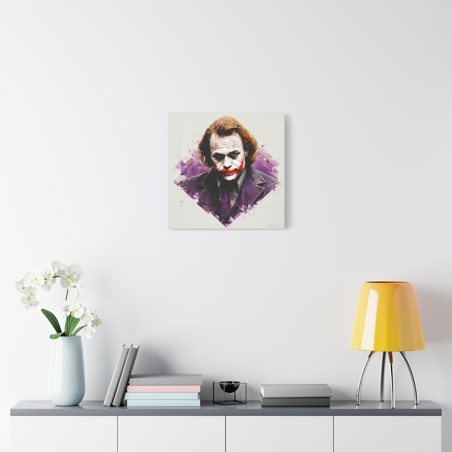 Heath Ledger the Joker Canvas - Faceted Tribute to an Iconic Performance