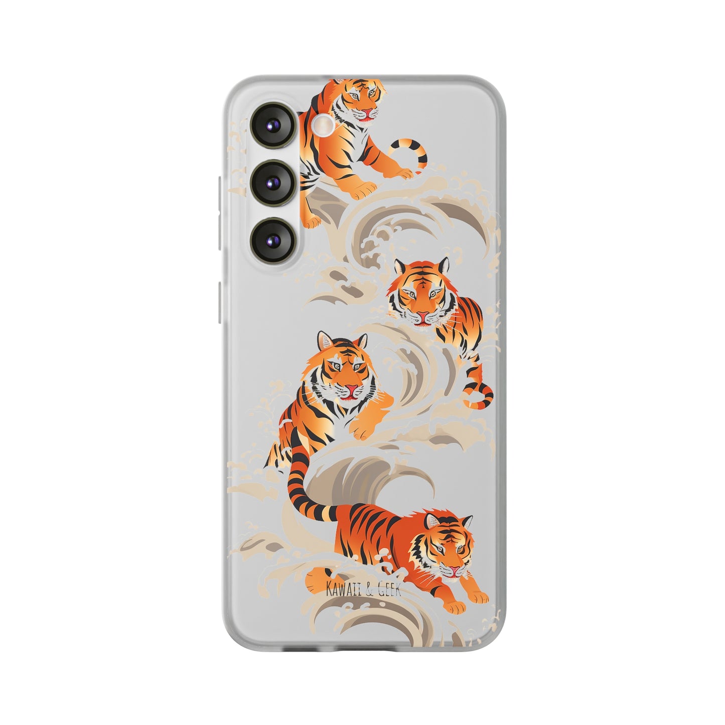 Elegant Chinese Ink Tiger Flexi Phone Case