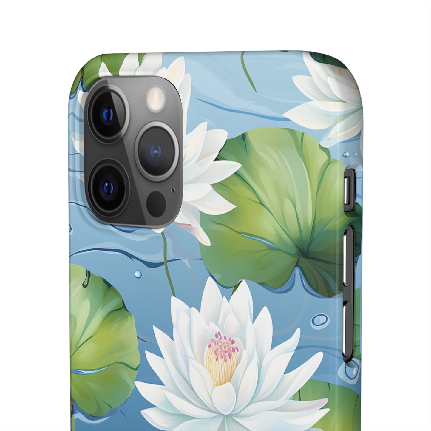 Elegant Water Lilies: Premium Phone Case
