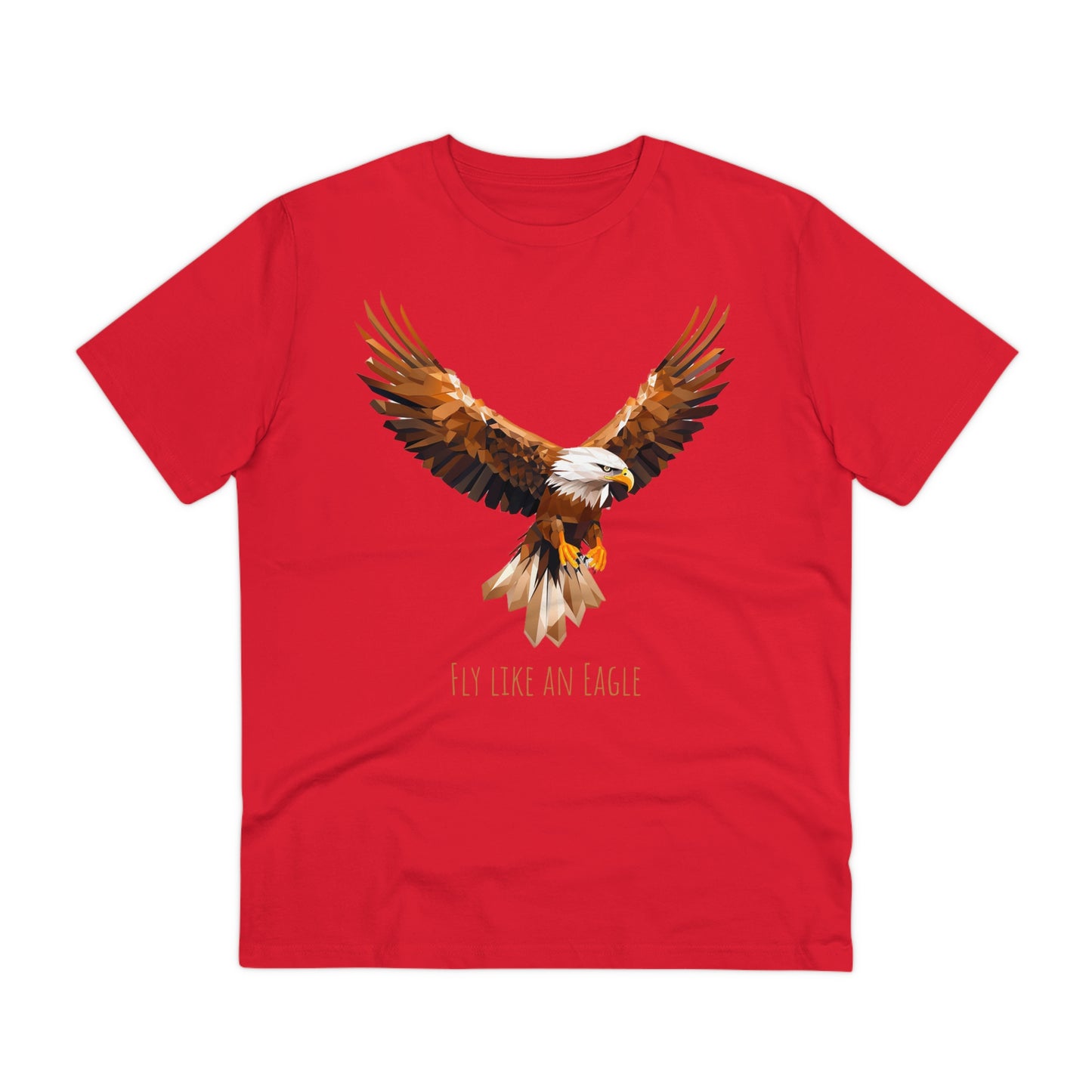 Eco-Friendly Geometric Eagle T-Shirt: "Fly Like An Eagle"