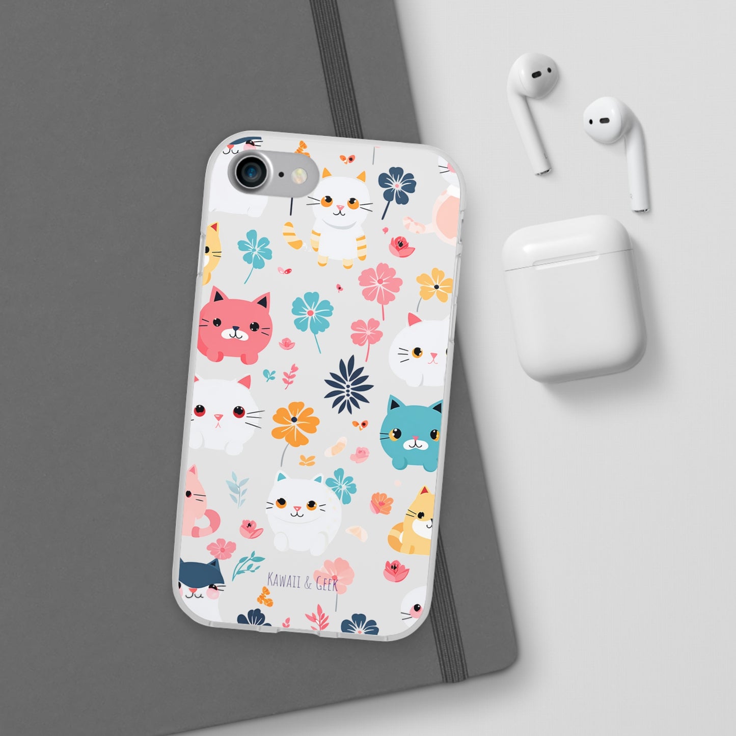 Playful Kittens: Flexi Transparent Phone Case