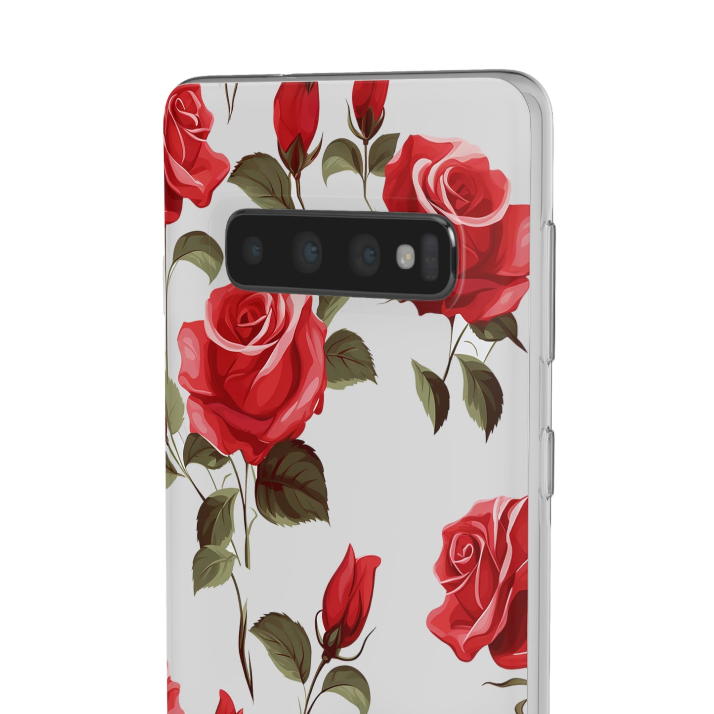 Delicate Rose Flexi Transparent Phone Case