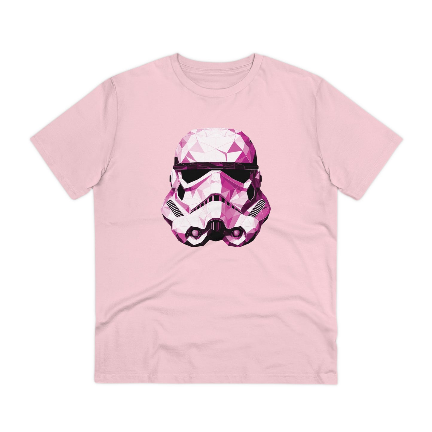 Stormtrooper Polygonal T-Shirt Pink Edition - Embrace Galactic Precision
