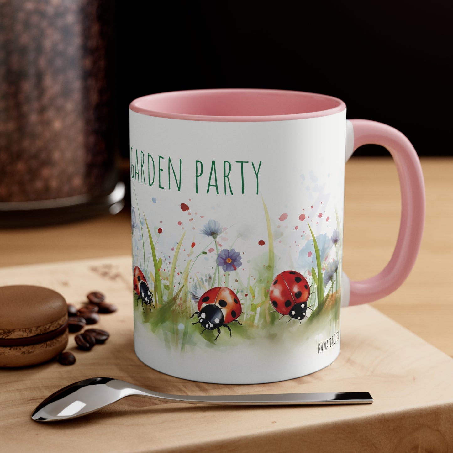 Ladybugs Garden Party Mug - Charming Insect Themed Kitchenware