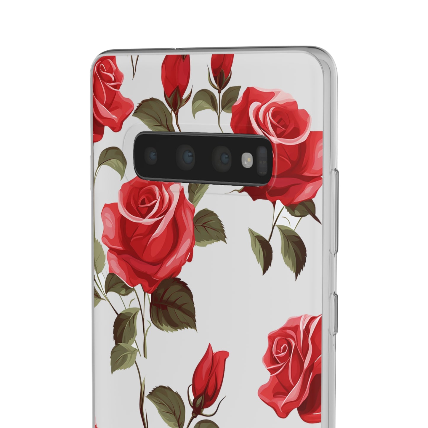 Delicate Rose Flexi Transparent Phone Case