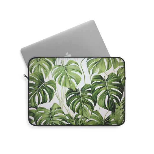 Elegant Monstera Leaf Laptop Sleeve - Available in 13' & 15'