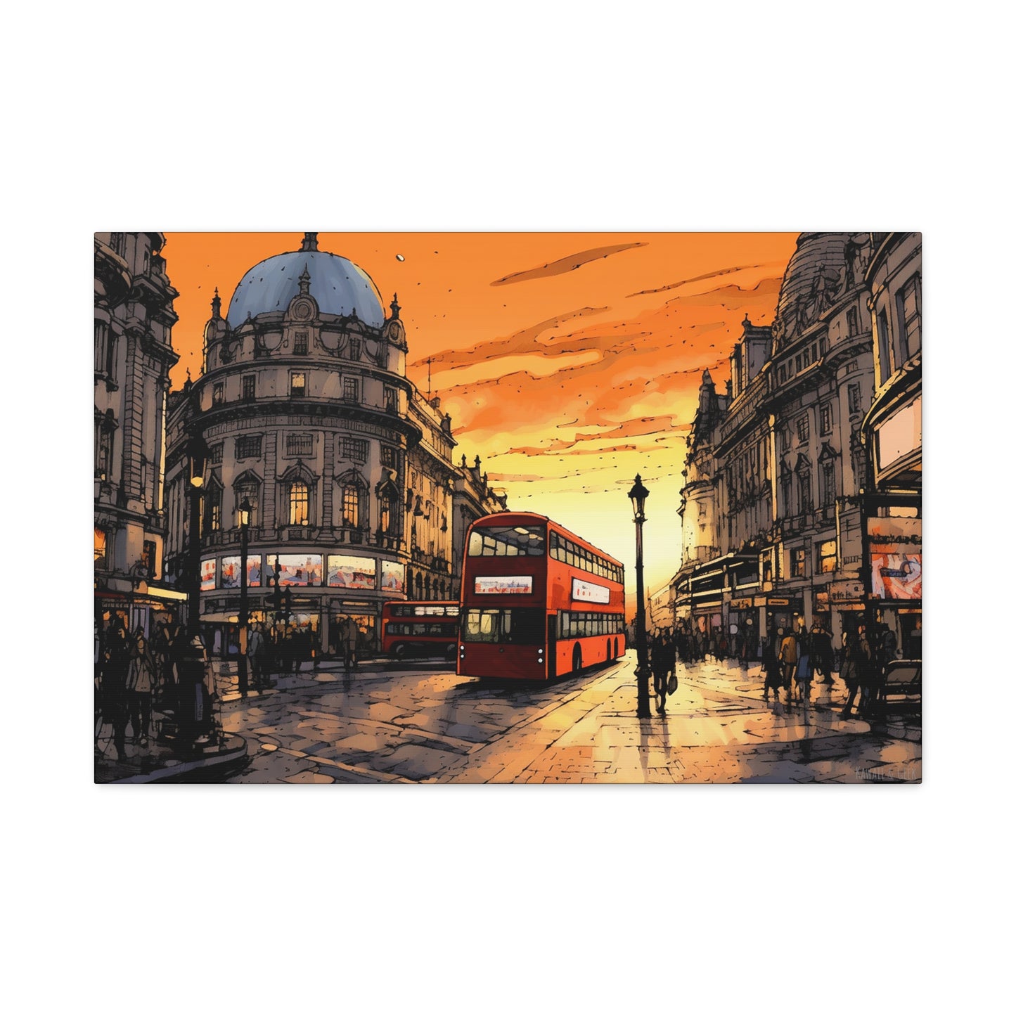 London Sunset Canvas - Immerse Yourself in the Timeless Beauty of the City