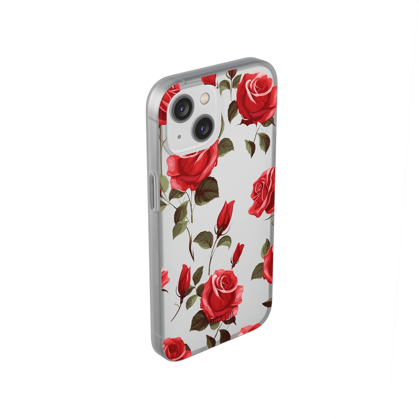 Delicate Rose Flexi Transparent Phone Case