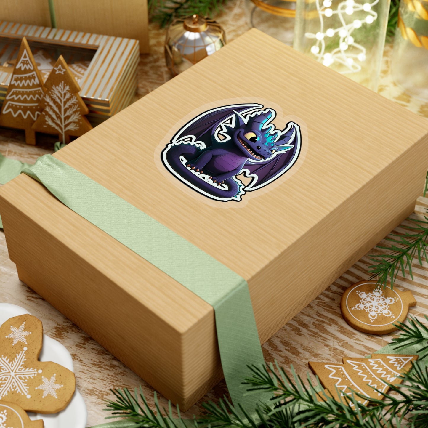 Kawaii Purple Dragon Sticker - Add Some Cute and Unique Style to Your Tech