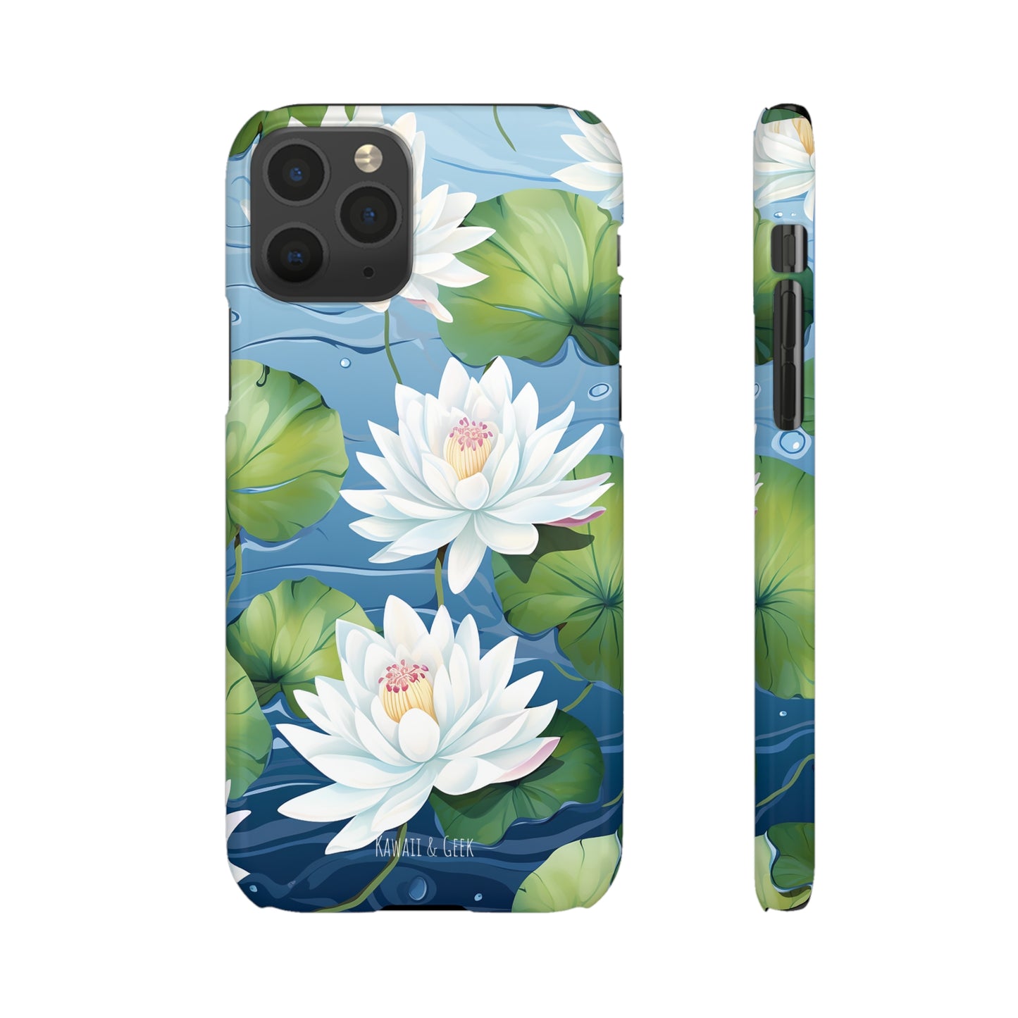 Elegant Water Lilies: Premium Phone Case