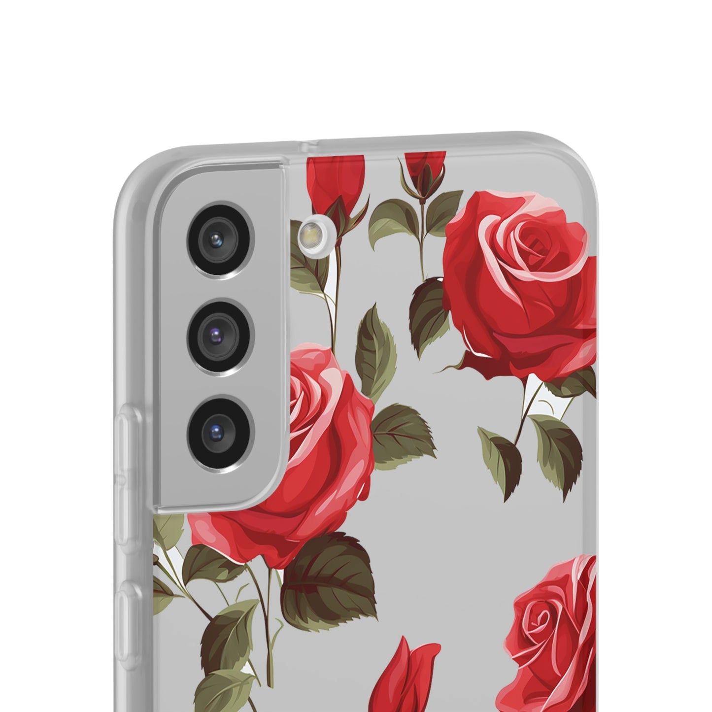 Delicate Rose Flexi Transparent Phone Case