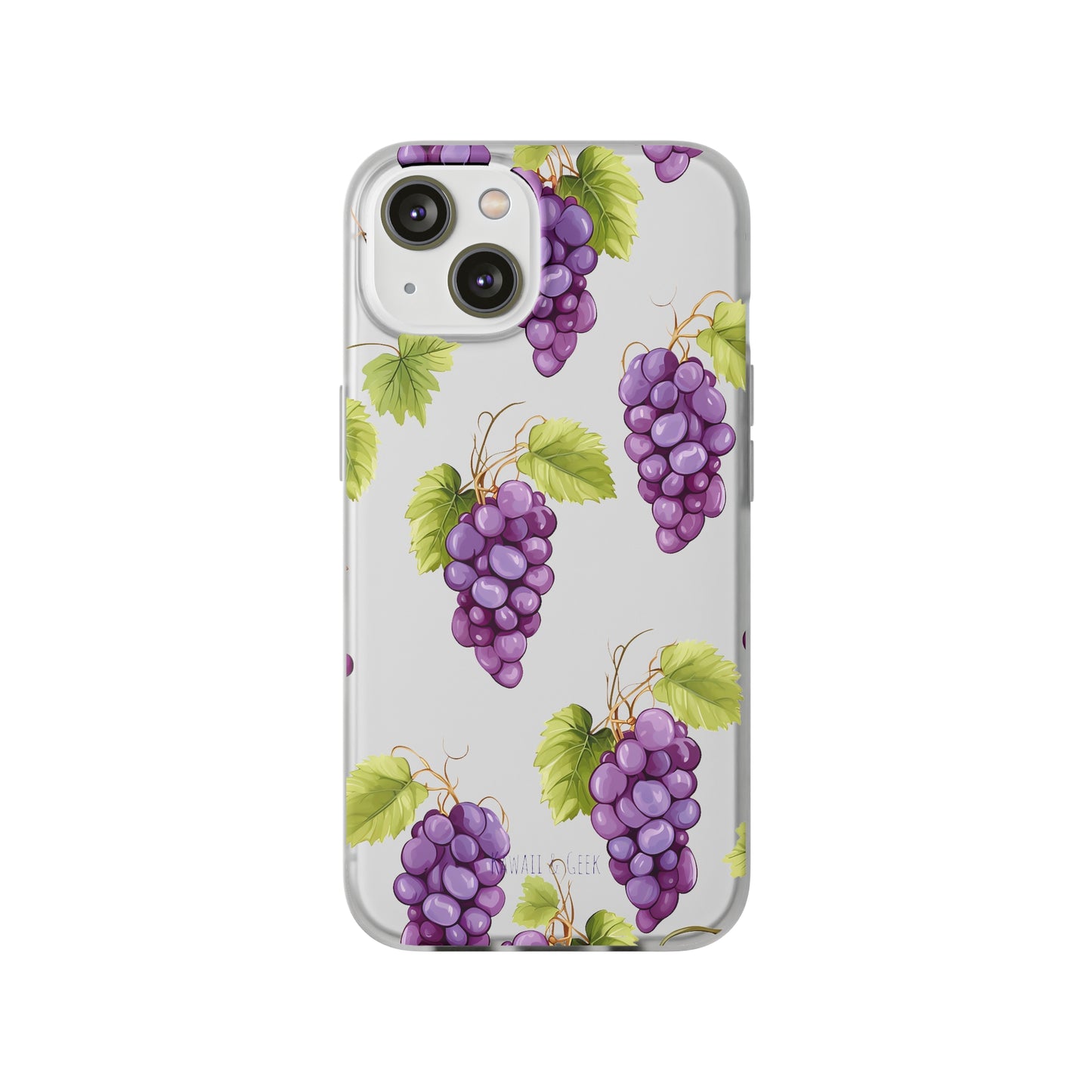Flexi Grape Delight: Transparent Phone Case