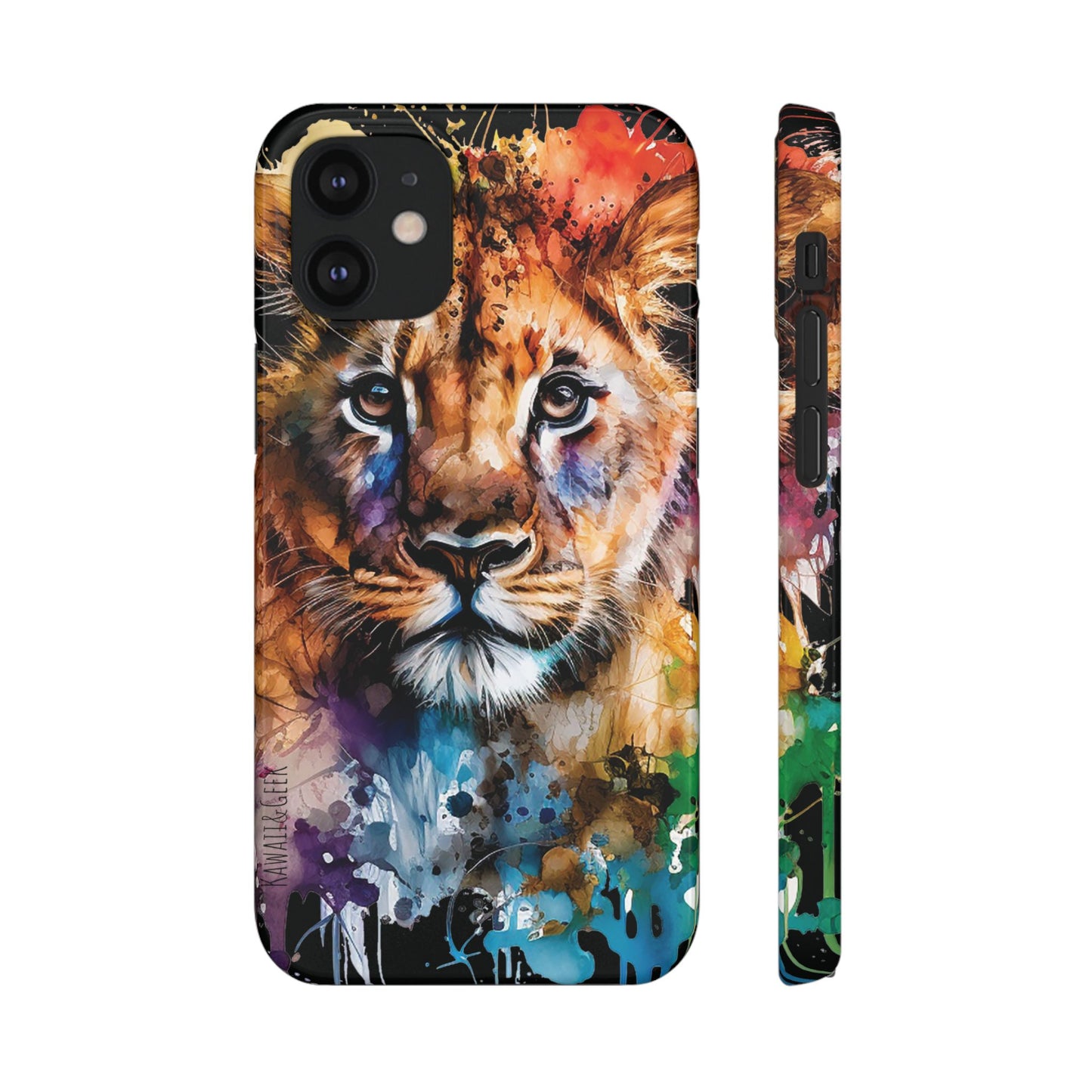 Phone Case Watercolor Lion Cub