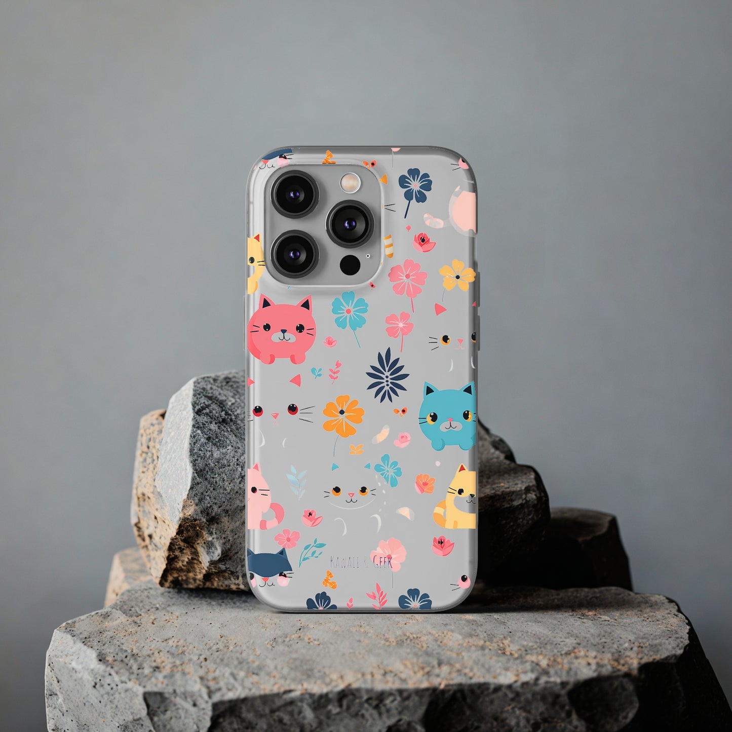 Playful Kittens: Flexi Transparent Phone Case