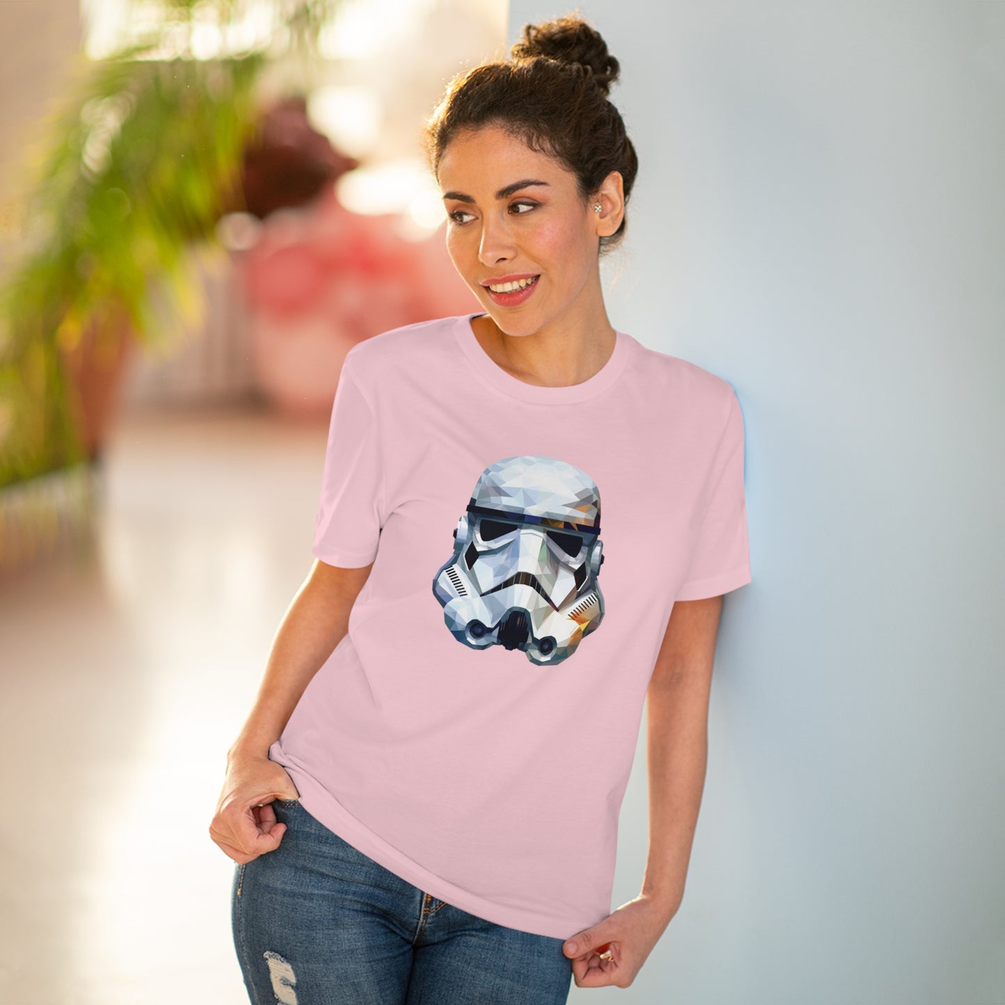 Stormtrooper Polygonal T-Shirt - Embrace Galactic Precision - Star Wars