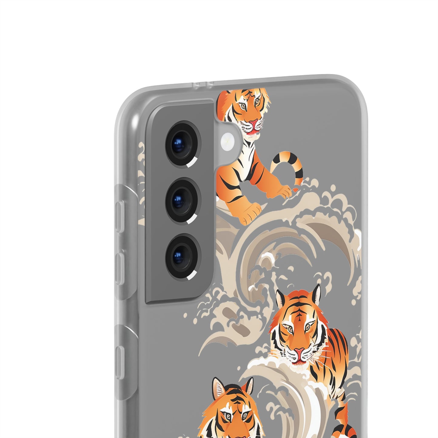 Elegant Chinese Ink Tiger Flexi Phone Case