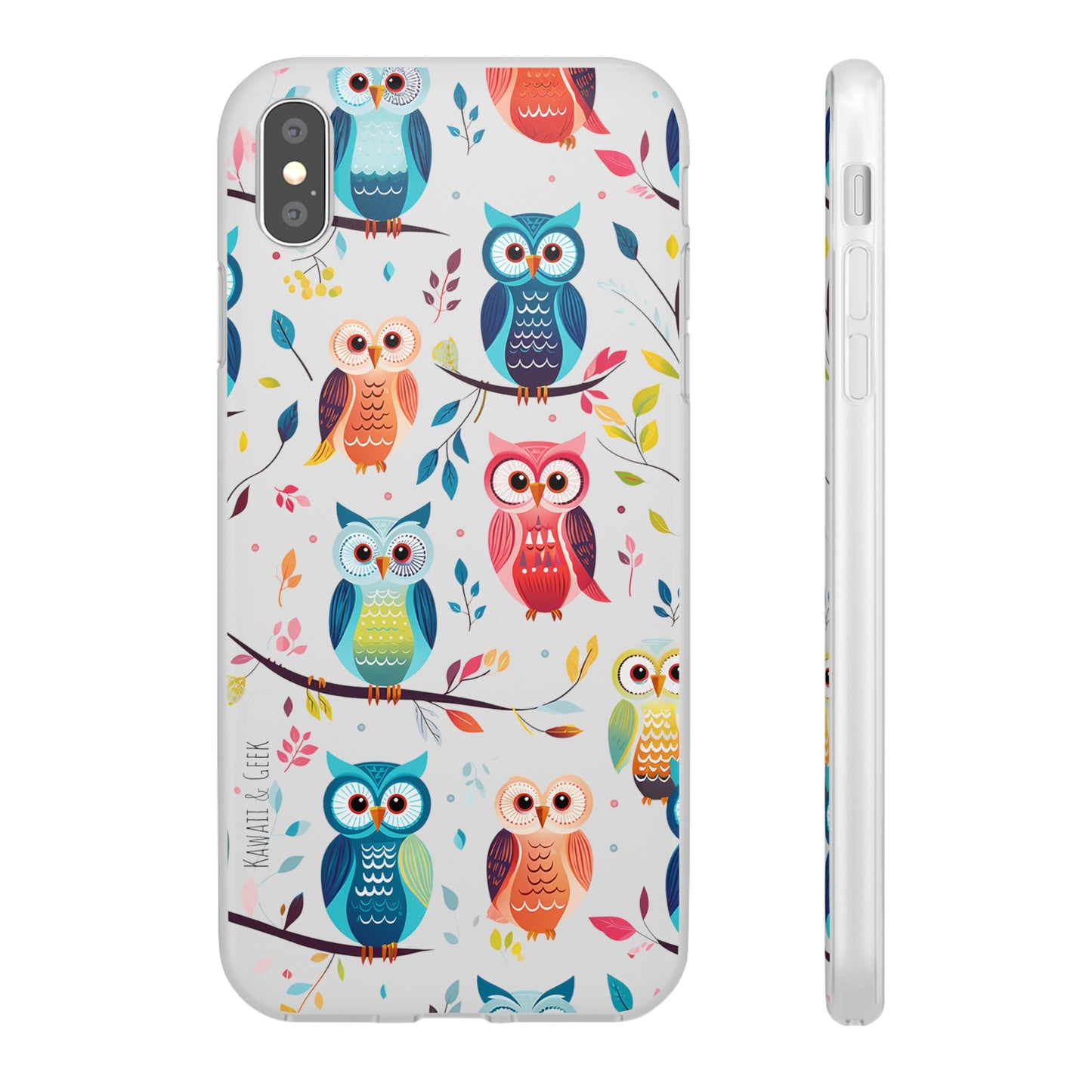 Whimsical Owl Flexi and Transparent Phone Case