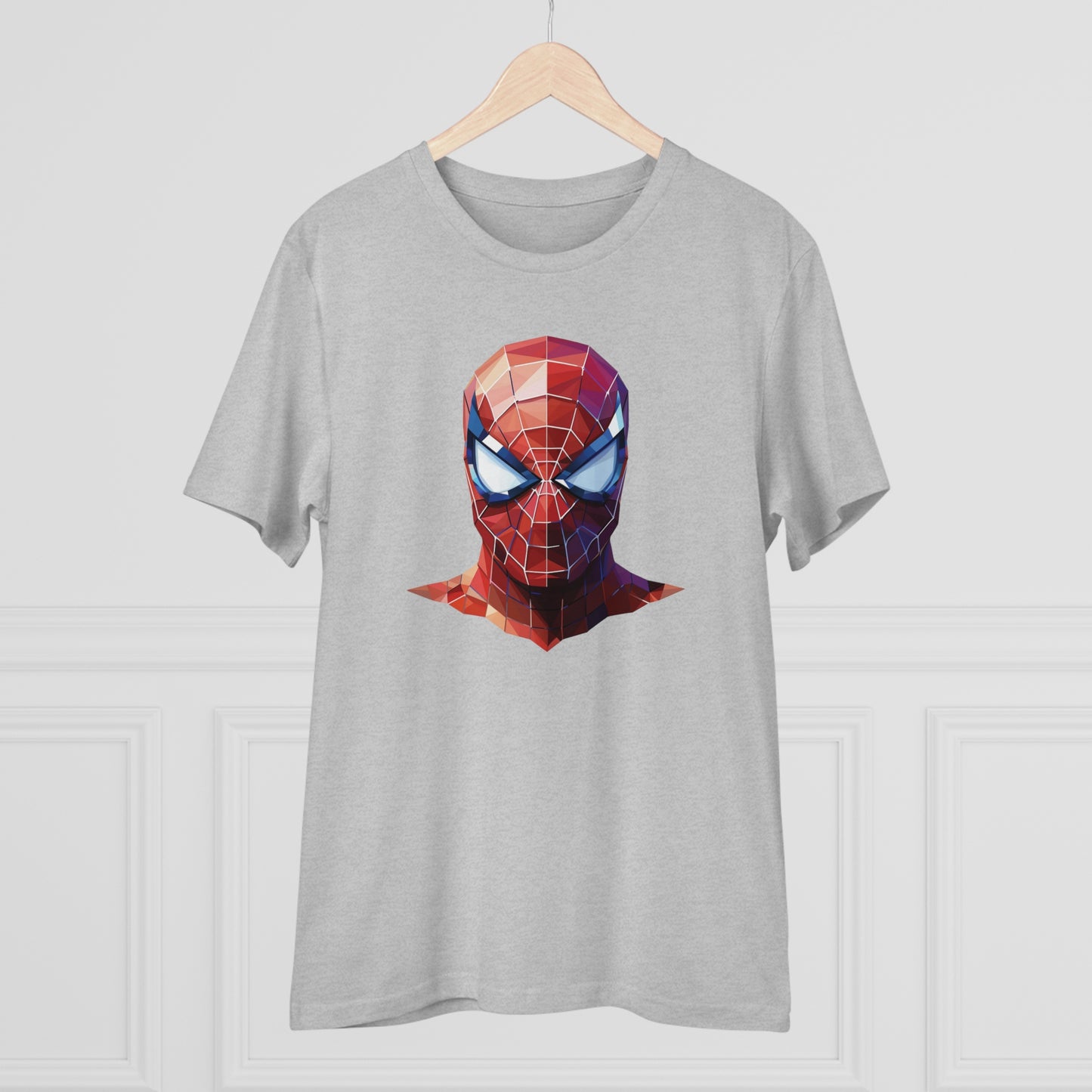 Spider-Man Polygonal Geometric T-Shirt - Swing into Stylish Adventure