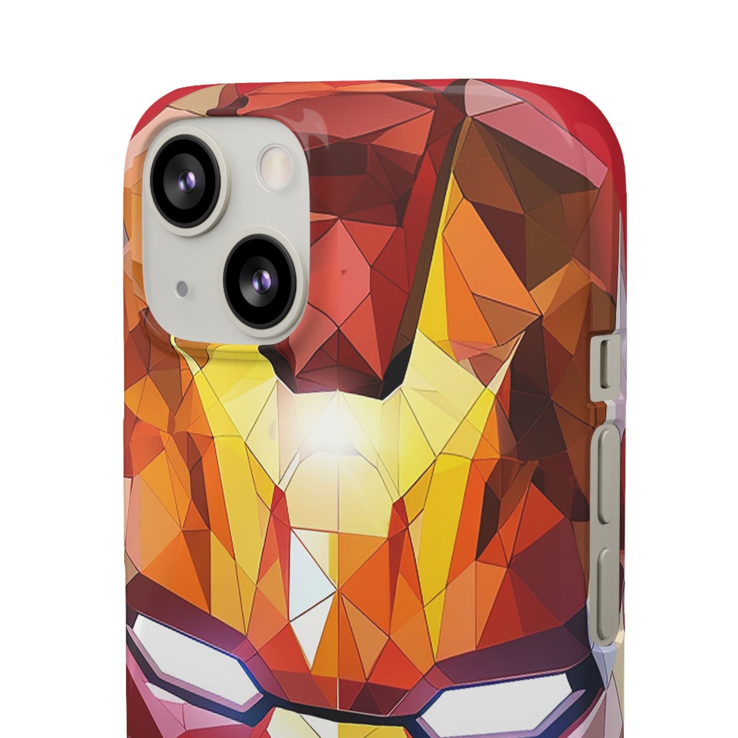Phone Case - Iron Man helmet polygonal style