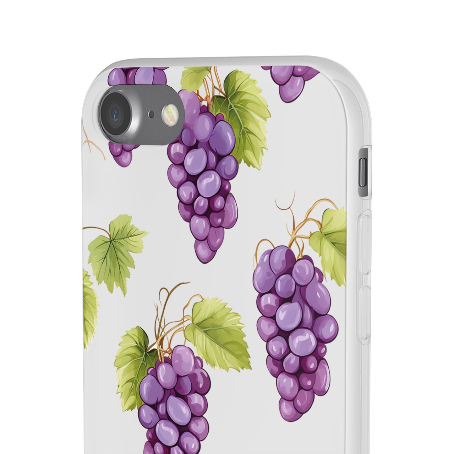 Flexi Grape Delight: Transparent Phone Case