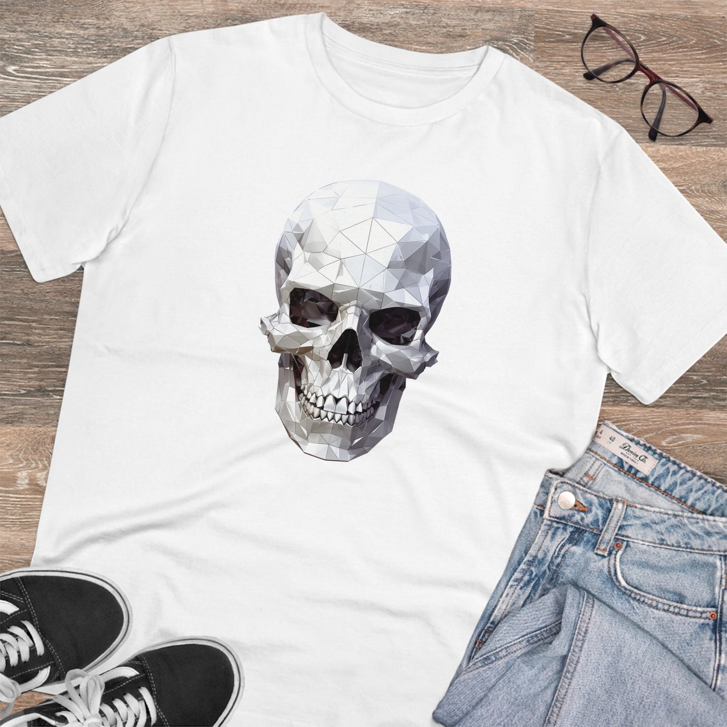 Skull Polygonal T-Shirt - Embrace Edgy Style