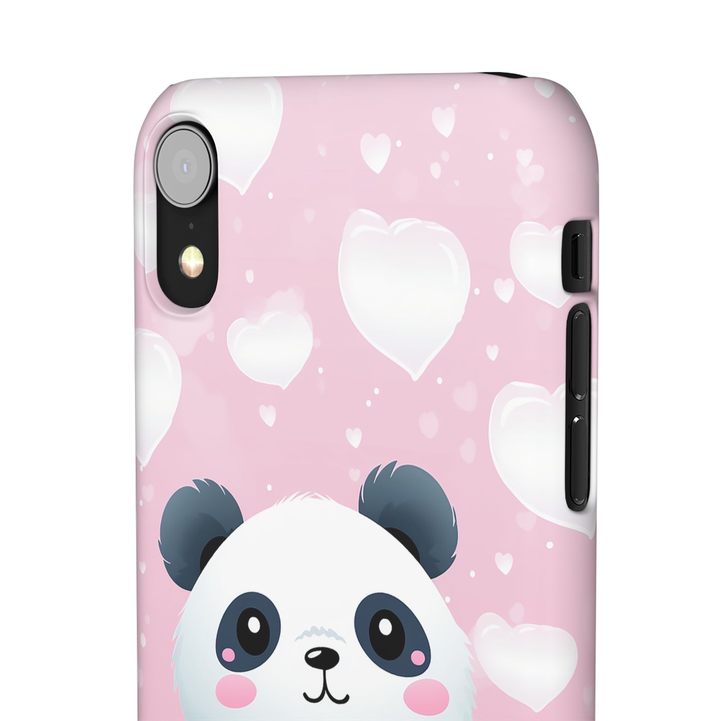 Cute Panda & Hearts Premium Phone Case
