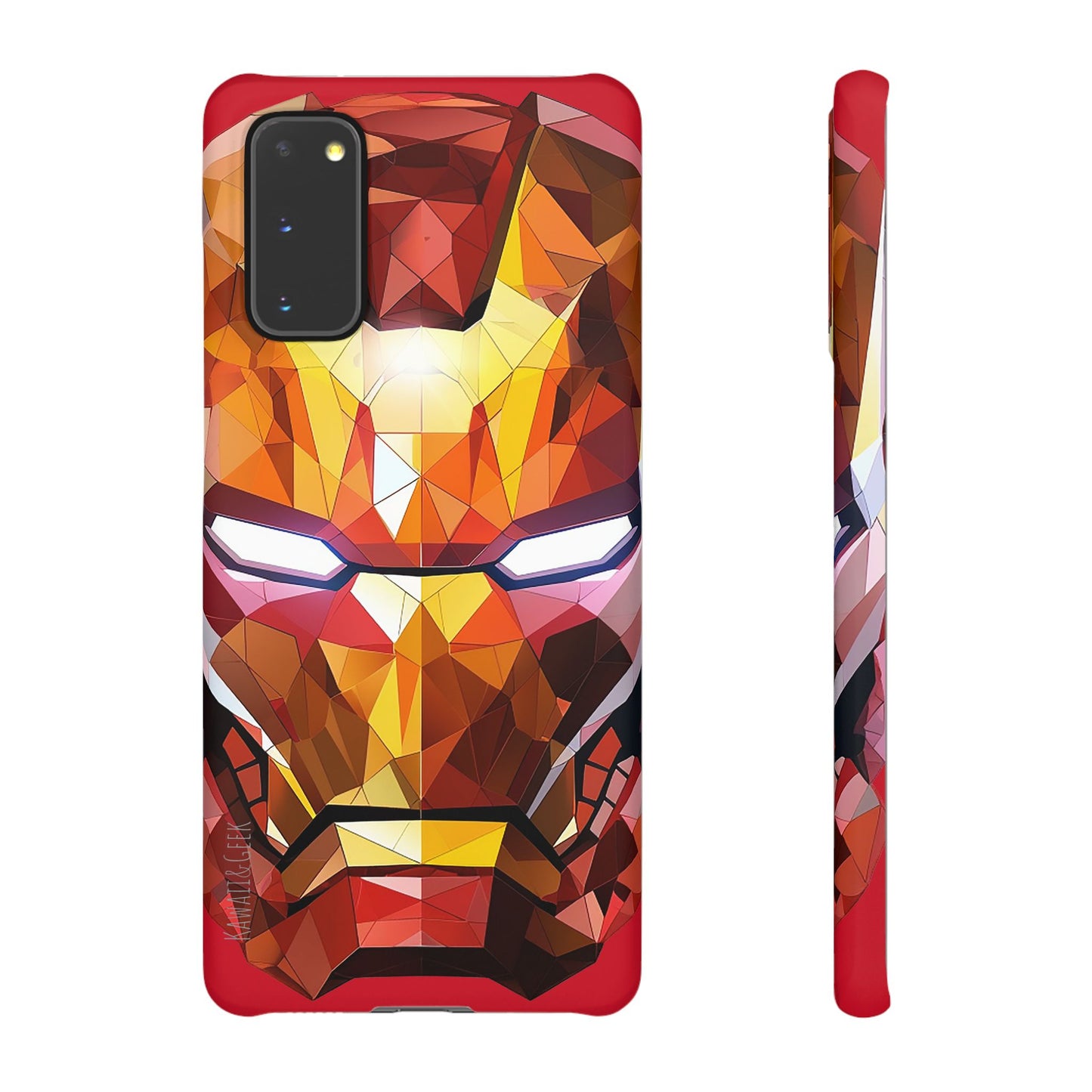 Phone Case - Iron Man helmet polygonal style