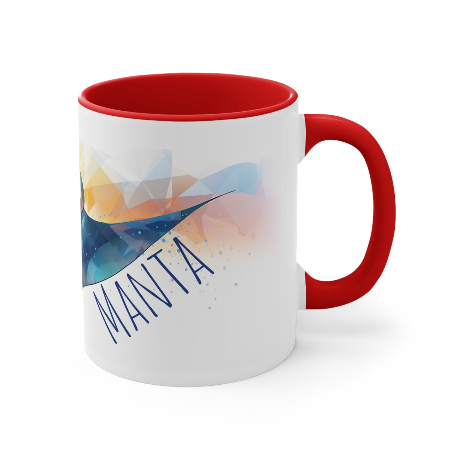 Manta Ray Coffee or Tea Mug: Dive into Coastal Bliss with Every Sip