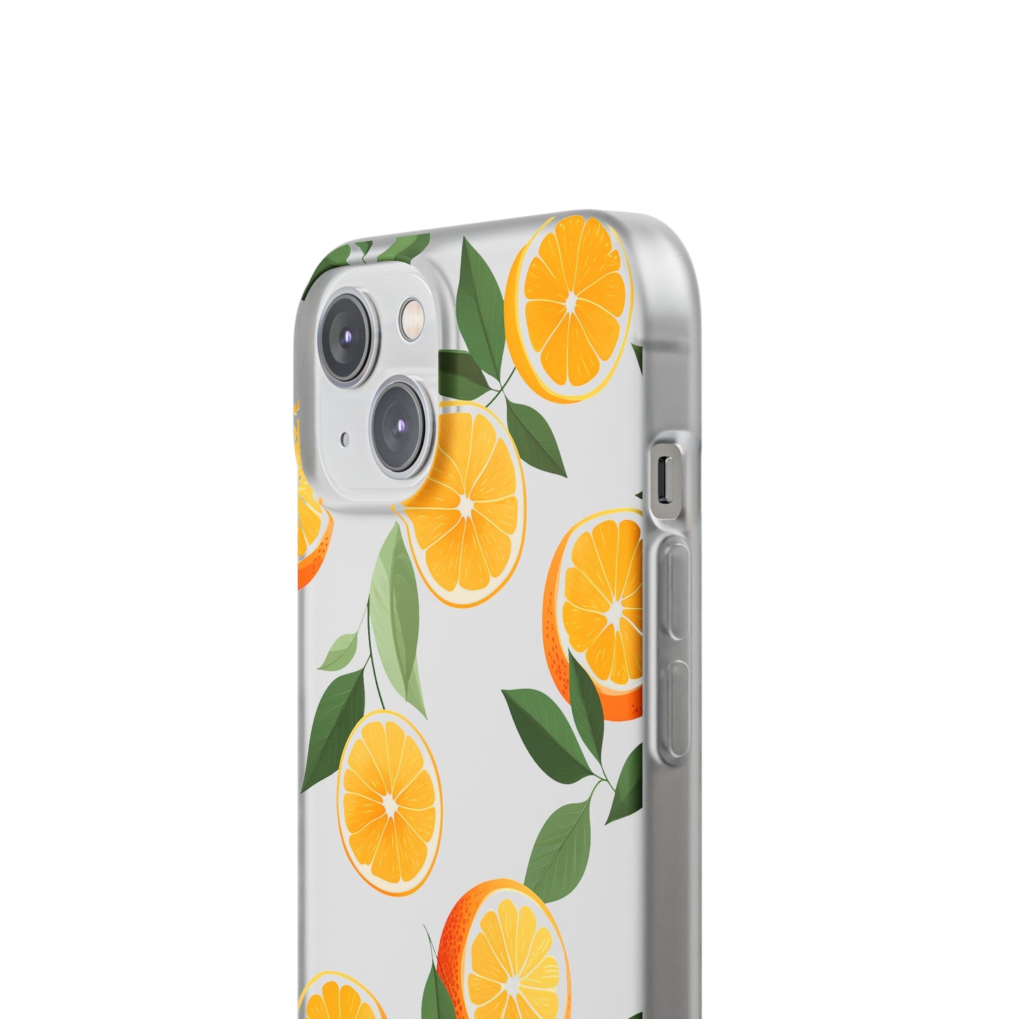 Zesty Orange Slices Transparent Flexi Phone Case