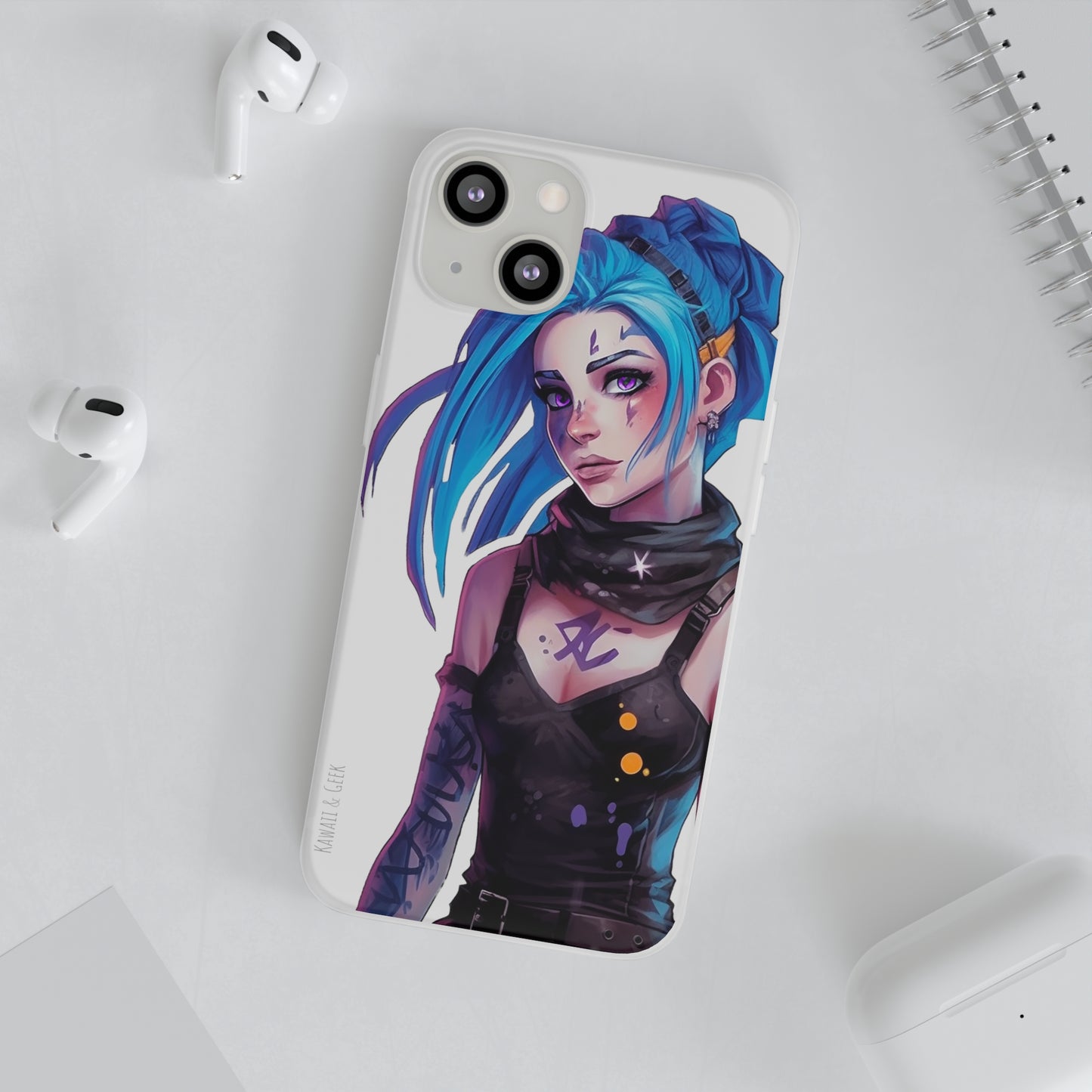 Jinx for Arcane / League of Legends Flexi Phone Case - Add Some Colorful and Gaming Style to Your Phone