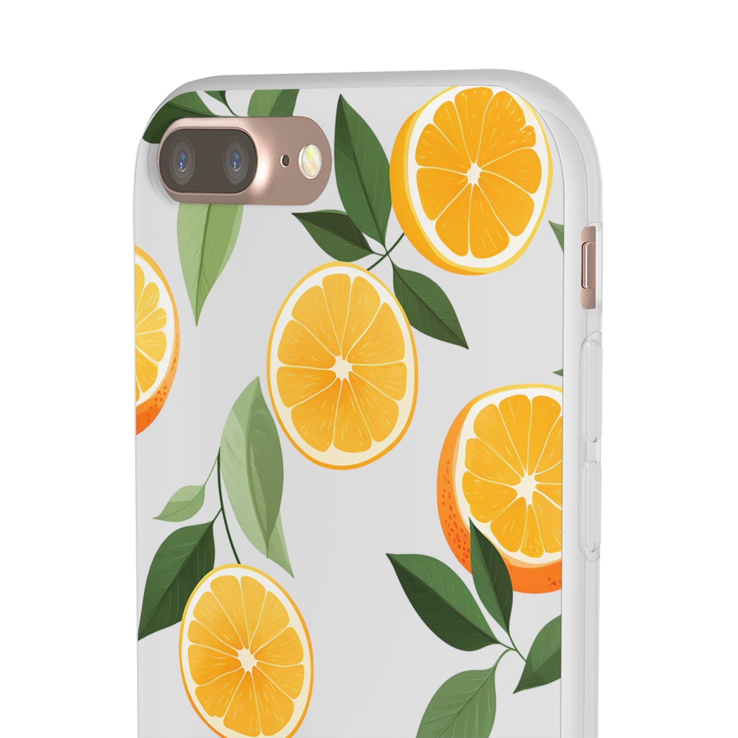 Zesty Orange Slices Transparent Flexi Phone Case