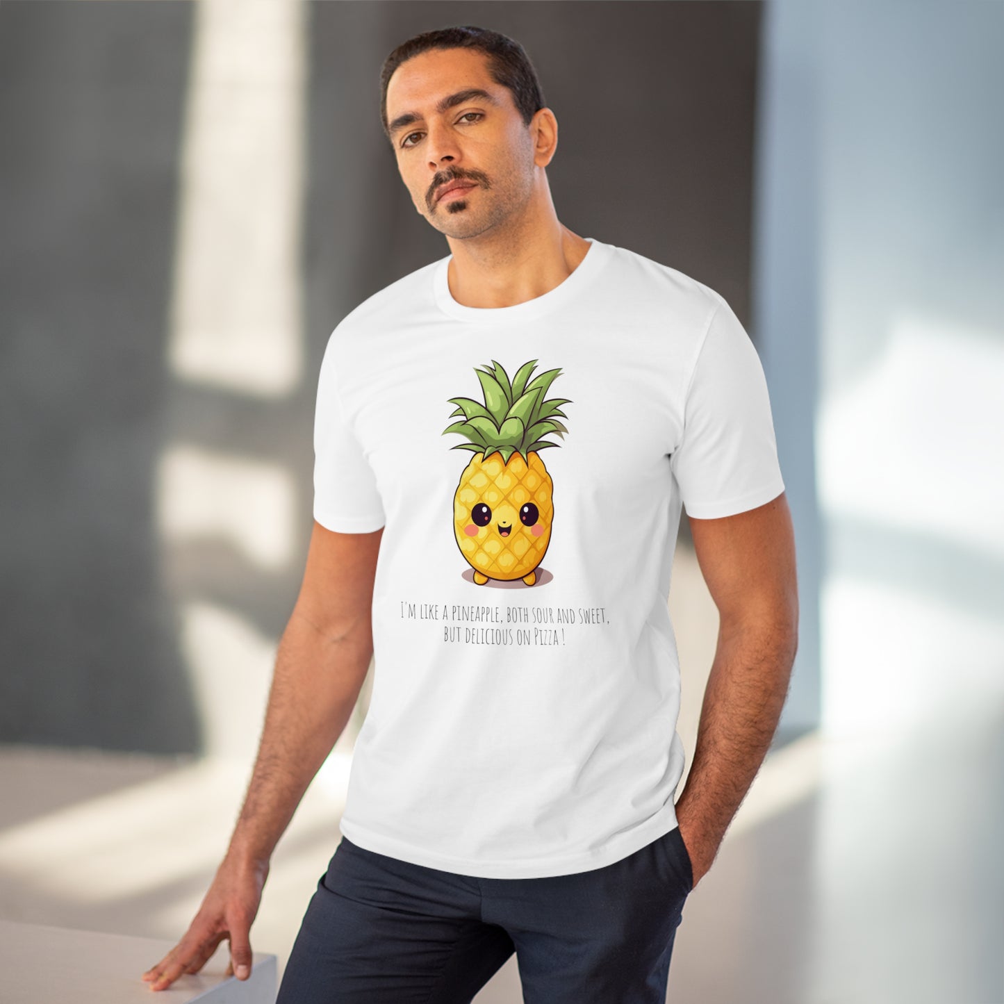 Eco-Friendly Pineapple T-Shirt with a Sweet & Sassy Slogan