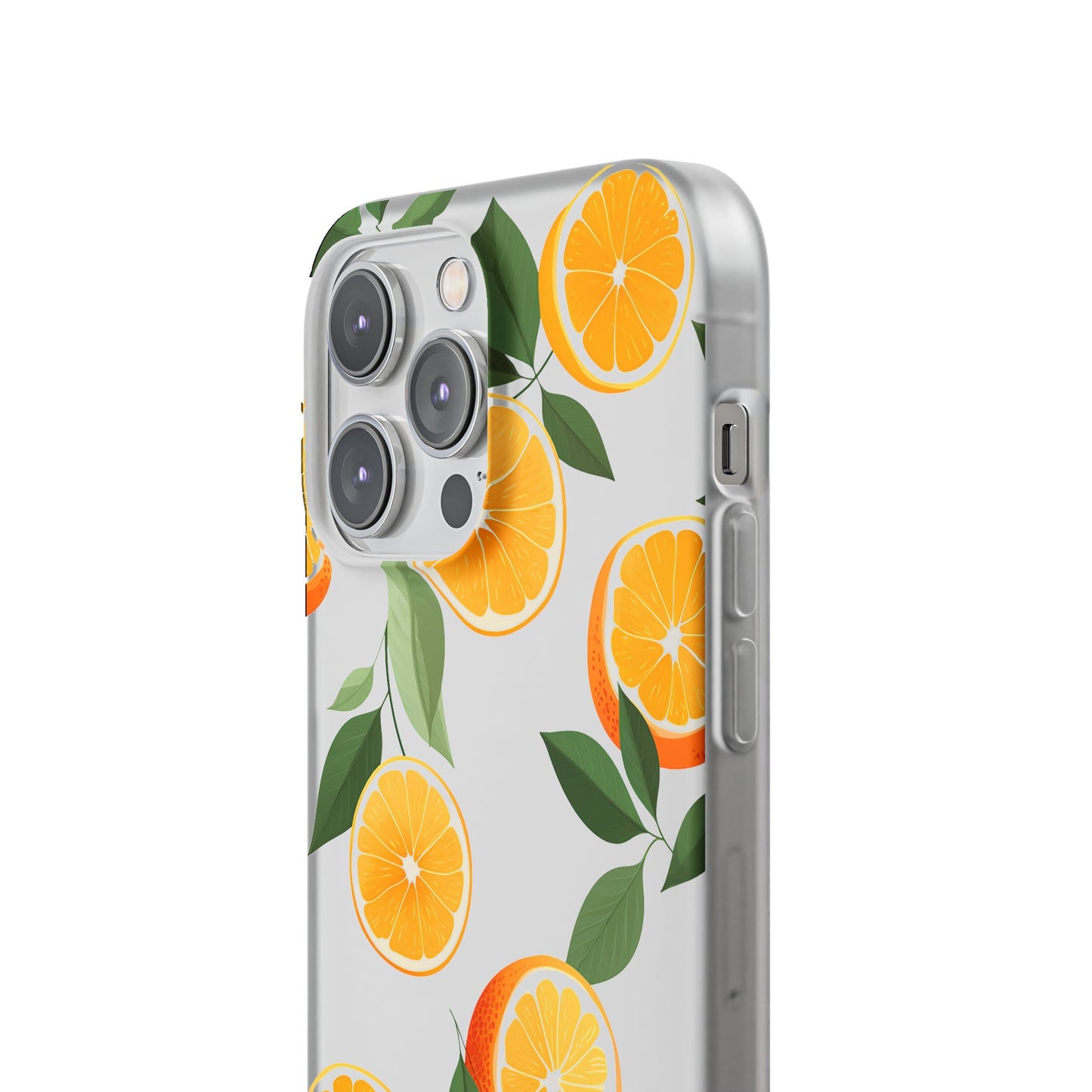 Zesty Orange Slices Transparent Flexi Phone Case