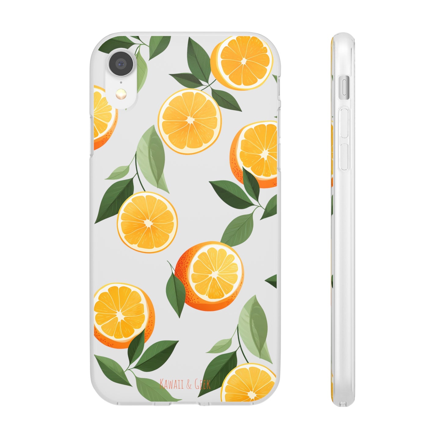 Zesty Orange Slices Transparent Flexi Phone Case