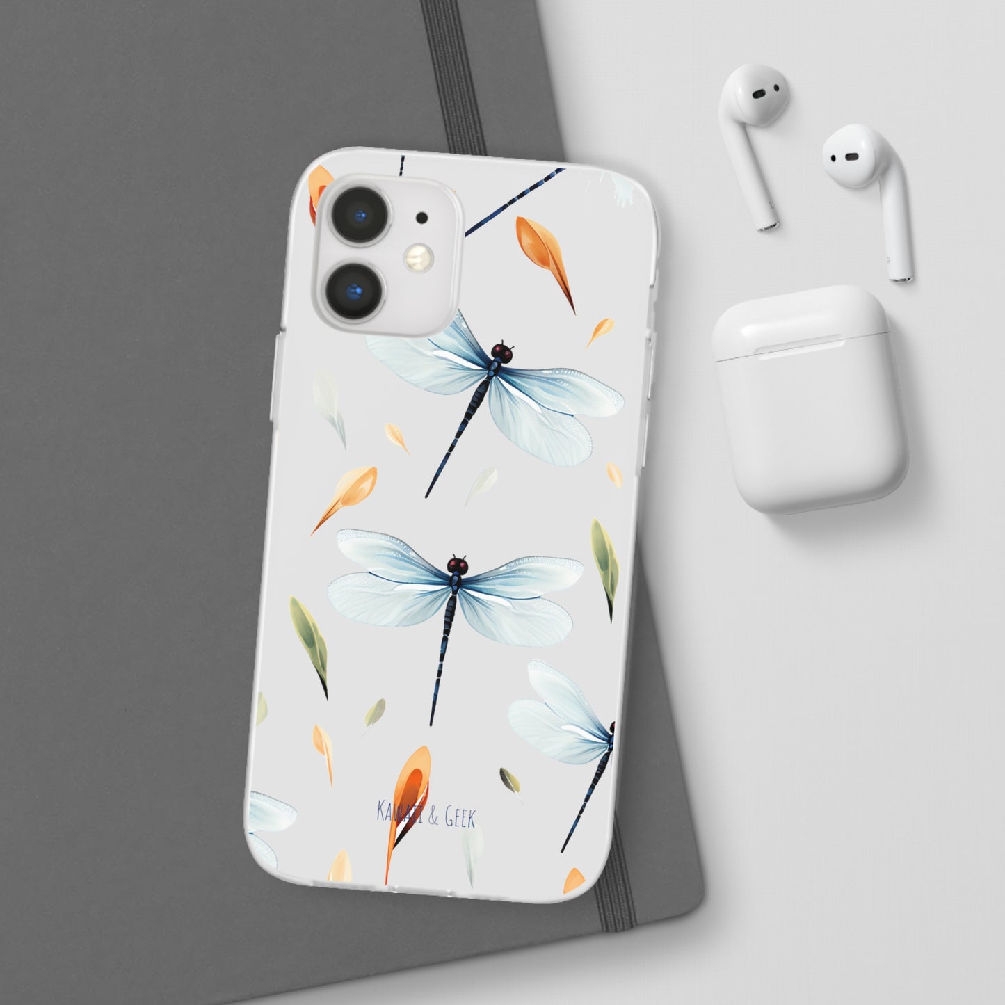 Dragonfly Dreams: Transparent Flexi Phone Case